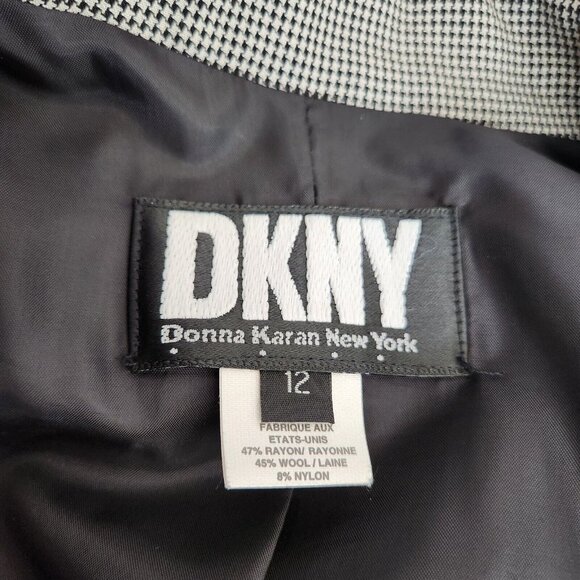 Vintage DKNY Wool Blazer Jacket Size 12 Dead Stock USA Union Made MSRP $405 NWT - Picture 6 of 16